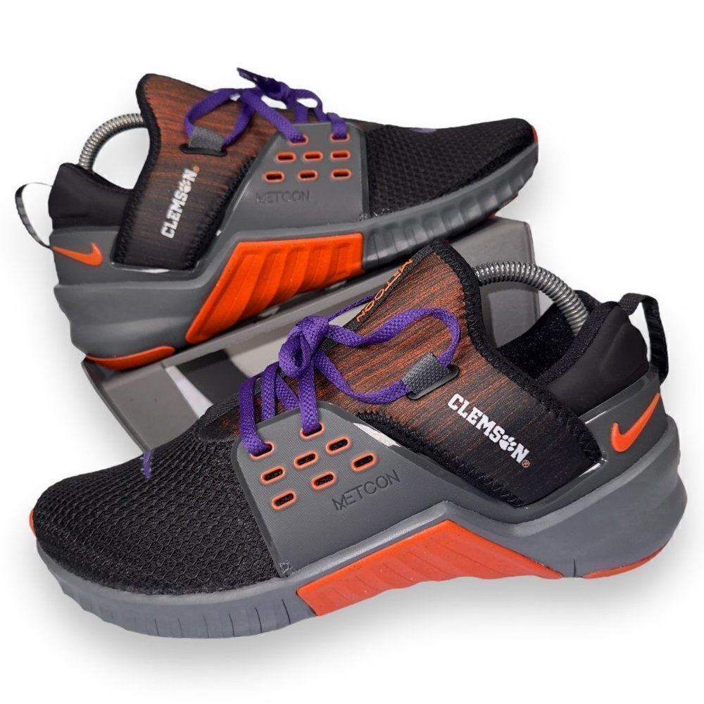 Nike Free X Metcon 2 Performance Sneakers "Clemson Tigers" CQ8150-001 Men's 8.5